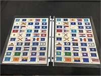 1976 Uncut Full Stamp Sheet-U.S. State Flags