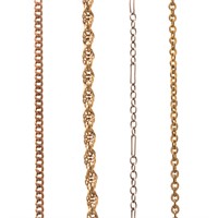 Four Lady's Gold Neck Chains