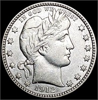 1912 Barber Quarter CLOSELY UNCIRCULATED