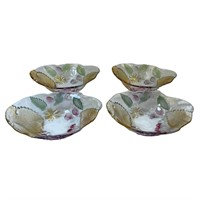 Set of Four Decorative Glass Bowls