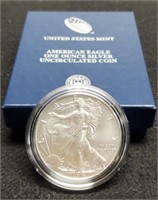 2014-W Silver Eagle w/ Case & COA