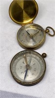 (2) older compasses (w/glass faces) both made in