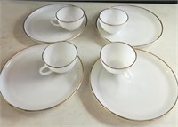 (8) Piece Fire King Ware Dinnerware Plates, Cups