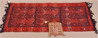 2 Textile Items, Peruvian Pouch, Meso-American Ind