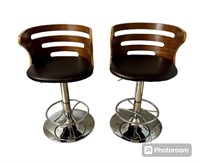 MCM Style Bentwood Bar Stools