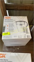 Two HDX Water Filter Pitchers w/ Filter Cartridges