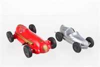 Two Plastic Roadster Racers