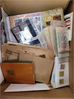 Worldwide Stamps Thousands in Bankers box of glass