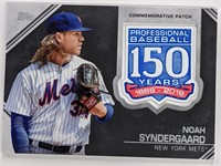 2019 Topps Noah Syndergaard 150 Years Comm. Patch