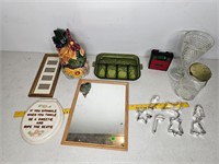 Vintage Indiana glass relish tray lot