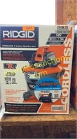 RIDGID cordless wet/dry vac - 9gal
