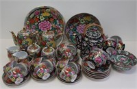 Antique Chinese Millefleurs porcelain tea set