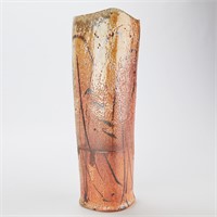 Randy Johnston Tall Ceramic Shino Vase