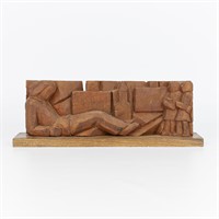 John Rood Carved Wooden Sculpture