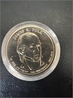 James K Polk 12 uncirculated dollar coins