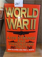 WWII book, other books, wooden box