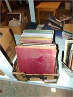 Box Lot of Old Record Set Collections
