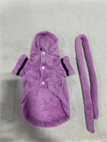 HOODED PET BATH ROBE OUTFIT FOR SMALL DOGS OR