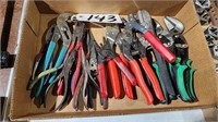 Lot of Various Cutters, Snips, Strippers ,Pliers