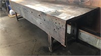 Primitive Wood Workbench 9'11” x 2’ 10 1/2