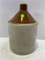 CROCK WHISKEY JUG , MISSING HANDLE