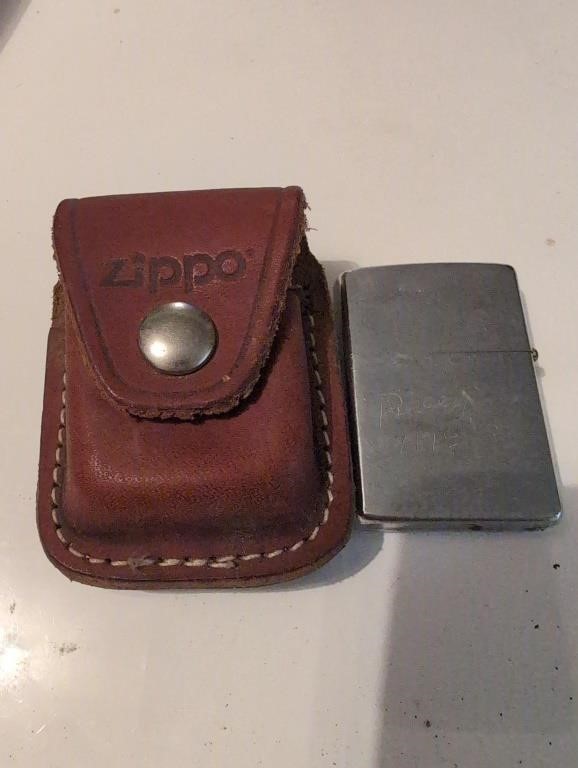 Zippo lighter(engraved) w case