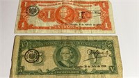 Vintage Currency El Salvador Colones