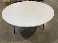 Round 60" Folding Plastic Top Table