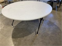 Round 60" Folding Plastic Top Table