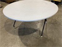 Round 60" Folding Plastic Top Table