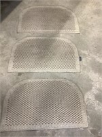 Three small kitchen rugs