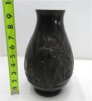 Vintage Toyo Solid Bronze Vase - Japan