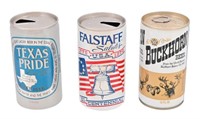 Buckhorn, Texas Pride, Falstaff Bi-Centennial Cans