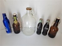 Vintage Grolsh beer bottles & more