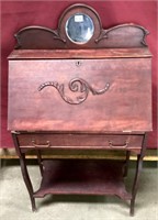 Ornate Antique Mahogany Secretaries Desk