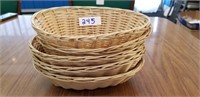 5 oval bread baskets