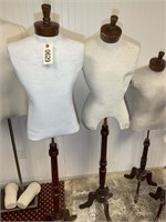 PAIR OF MANNEQUINS WITH STAND APPROX 60 IN TALL