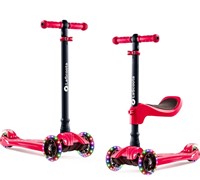 NEW $158 2-in-1 Kick Scooter for Children Red