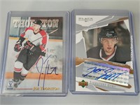 2 Autographed Hockey Cards Spezza & Thornton