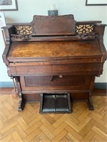 Walnut Cased Pedal Doherty Organ