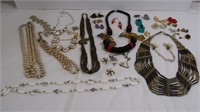 Jewelry Lot-Necklaces, Earrings (some Vintage)