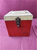 Vintage metal box 8x8x8