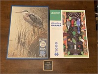 Lot of 2 Bird Themed Jigsaw Puzzles