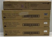 Lot of 4 Xerox Black Toner Cartridges - NEW $695