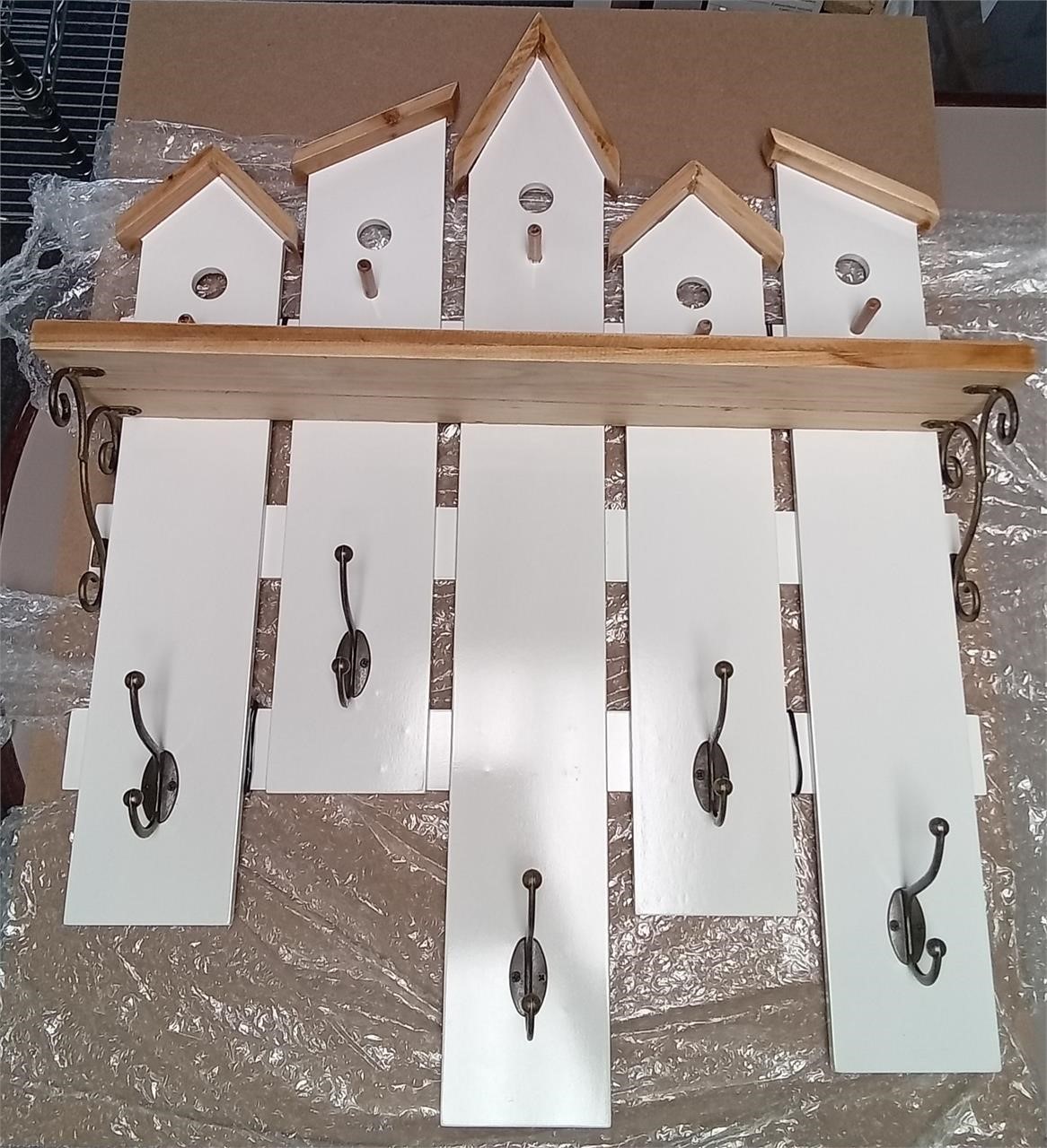 5 Hook Entry Coat Rack