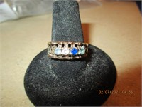 10k Cornelia's Jewels Colored Stones Ring-4.1 g