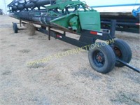 Shopbuilt Steerable tongue 30' single axle header,