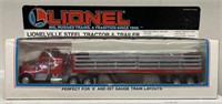 Lionel steel tractor and trailer