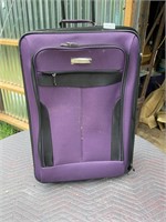 Travel Select Rolling Suitcase- never used- purple