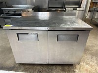 True SS refrigerated prep table